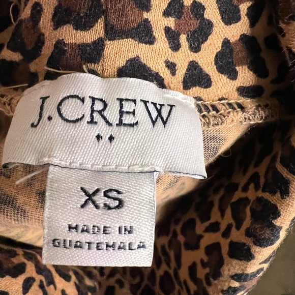 J. Crew cheetah print turtle neck classic preppy classic Size XS - Picture 2 of 5